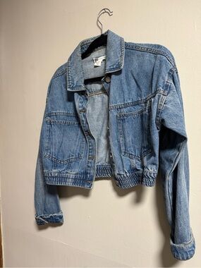 BDG Light Blue Cropped Denim Jacket